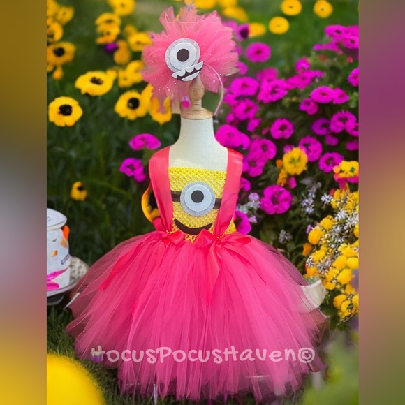 Minion girls tutu costume